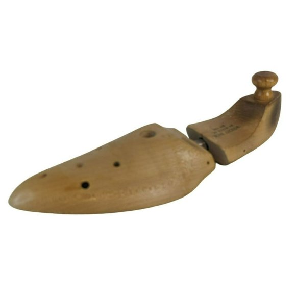 Vintage Wright Shoe of NY Wooden Left Shoe Tree Stretcher with Knob Size 9/2 - Picture 4 of 7